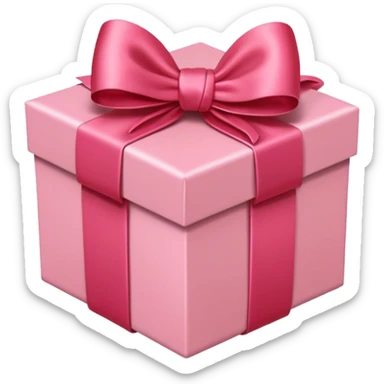 gift box red with pink pale satin bow

 sticker