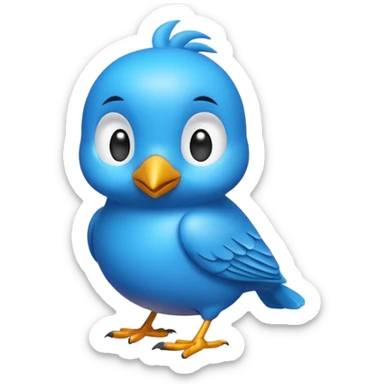 
3D emoji of a small bird, in Apple Memoji style. Soft studio lighting, glossy finish, black background, minimalistic and centered composition.
 sticker