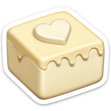 White chocolate sticker