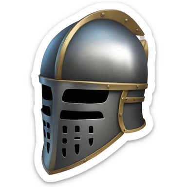 Knight helmet sticker