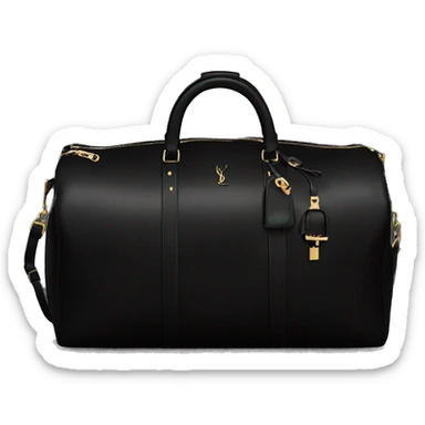 YSL black duffel bag  sticker