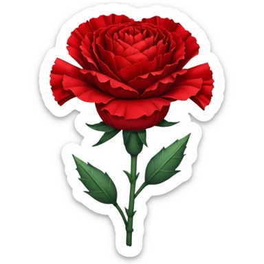 make the red carnation from hadestown'\ sticker