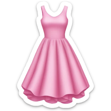 Pink dress emoji sticker