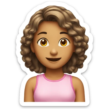 the girl is enjoy the sunshine sticker