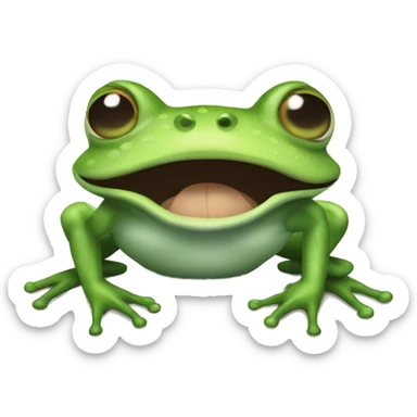Frog-frog sticker