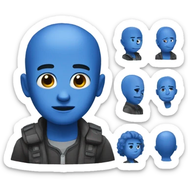 blue character if movie sticker