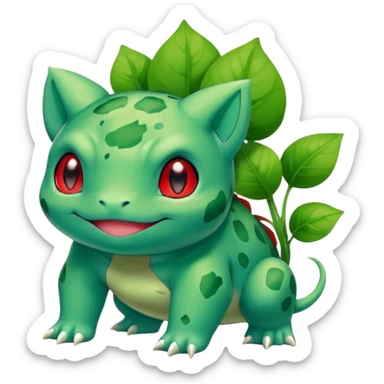 Bulbasaur from anime sticker