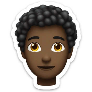 black sparkling halo sticker