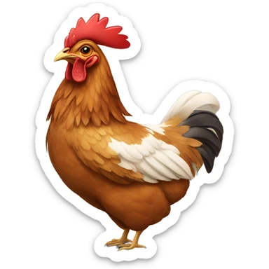 indian hen sticker