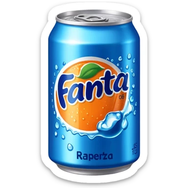 hyper blue raspberry Fanta  sticker