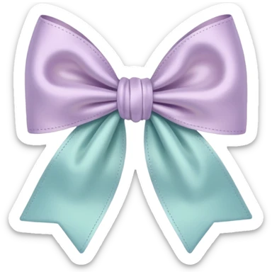 artsy bow delicate sticker