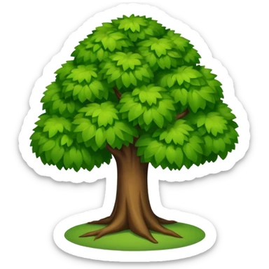 Árbol de chaguil platano verde sticker