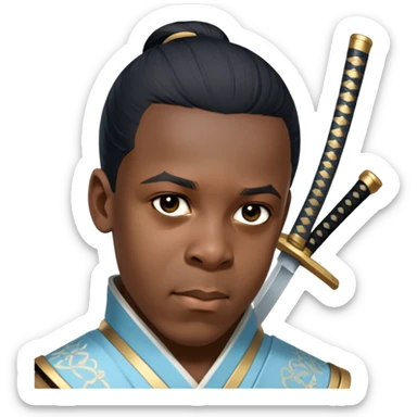 Elegant Samurai sticker