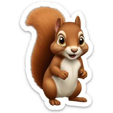 Squirrel from Boston sticker