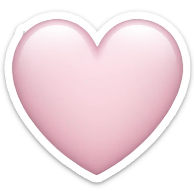 Light pink heart sticker