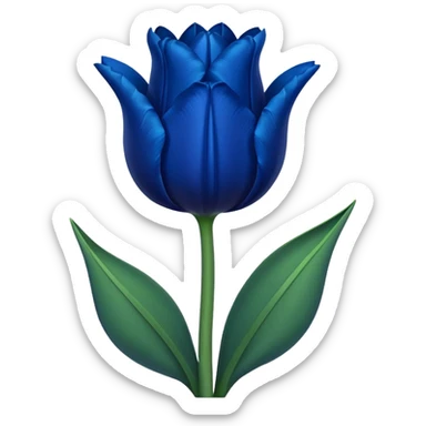 Dark blue tulip sticker