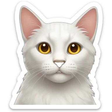 anthropomorphic cat sticker