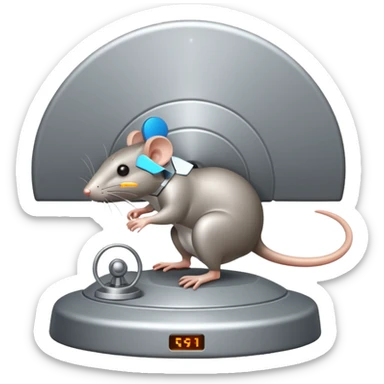 rat radar sticker