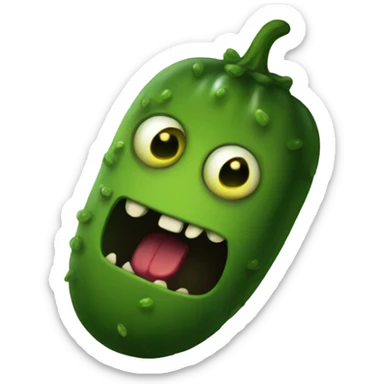 Scary pickle but pretty sticker