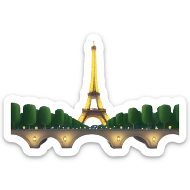 Paris de noche sticker