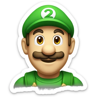 Luigi mario bros sticker