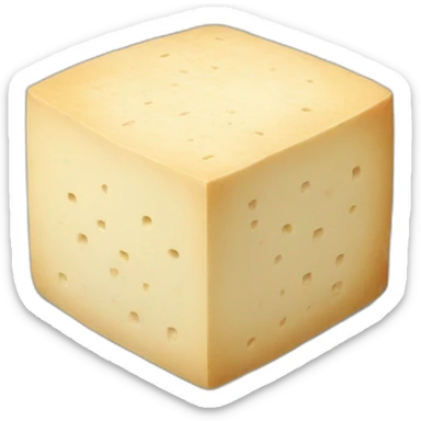 round tofu with a grid pattern on top sticker