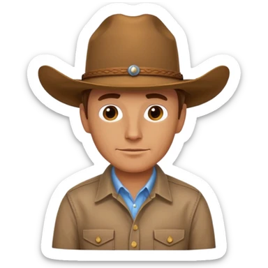 Dr. Alan Grant from the Jurassic Park movie sticker