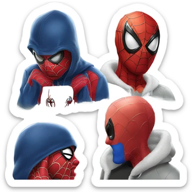 Spiderman kiss spiderman sticker