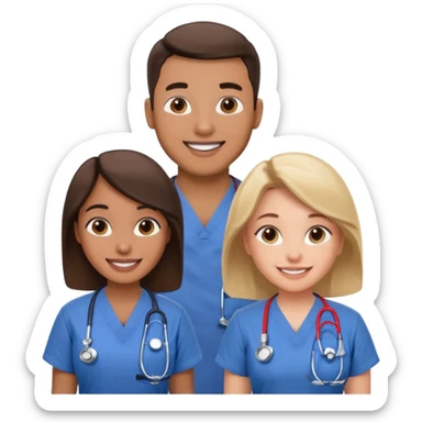 Male and Female CPR Instructor sticker