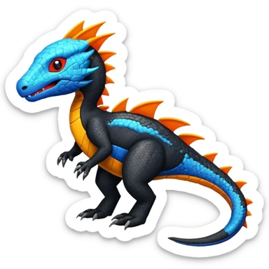 Salandit-Heliolisk-Helioptile-fusion  sticker