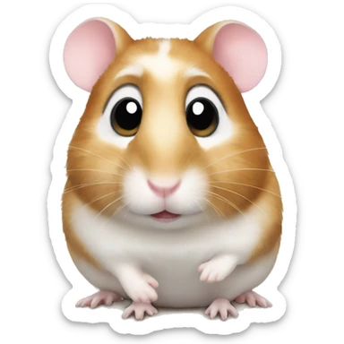 Hamster with big eyes sticker