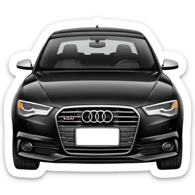 audi a6 black sticker