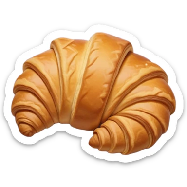 Croissant on a pale purple napkin sticker
