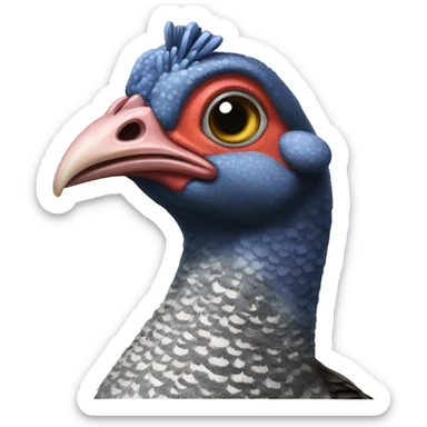 guinea fowl sticker