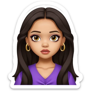 pretty bratz baddie, jenna ortega sticker