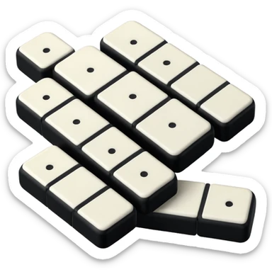 Domino pieces sticker