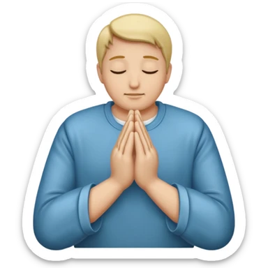 praying hands sticker