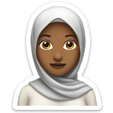 Woman muslim sticker