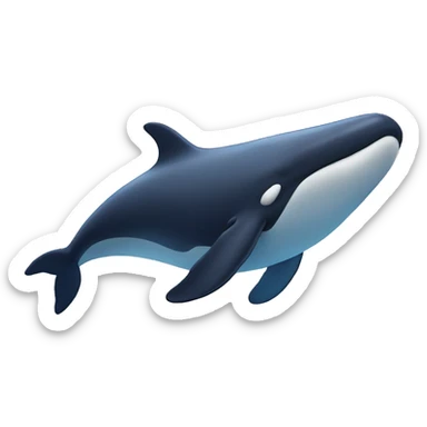Whale sticker