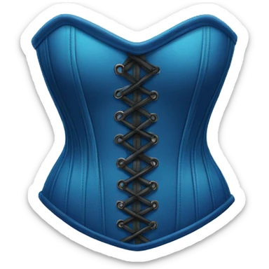 Blue corset sticker