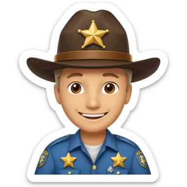 a sheriff sticker