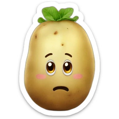 Potato watching netflix sticker