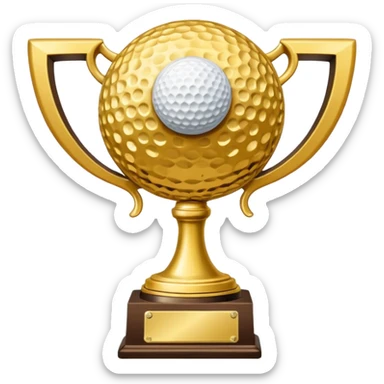 golf trophy sticker