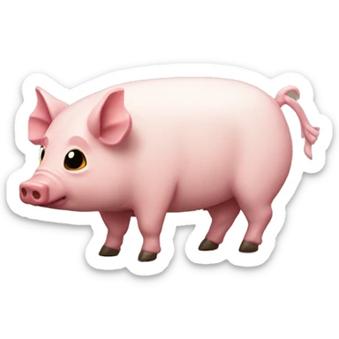 Puerco con sueño sticker