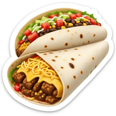 Chipotle burrito sticker