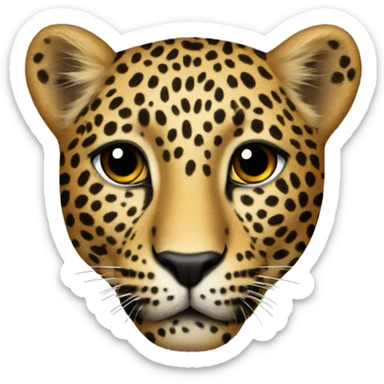 Leopard print sticker