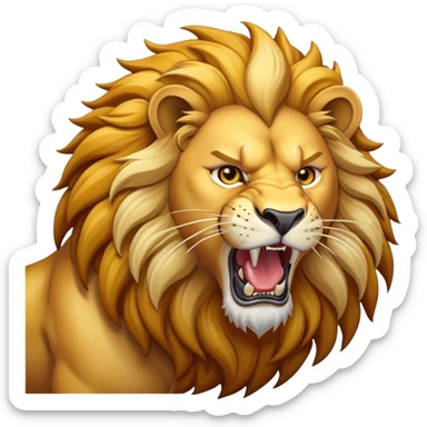 roaring lion sticker
