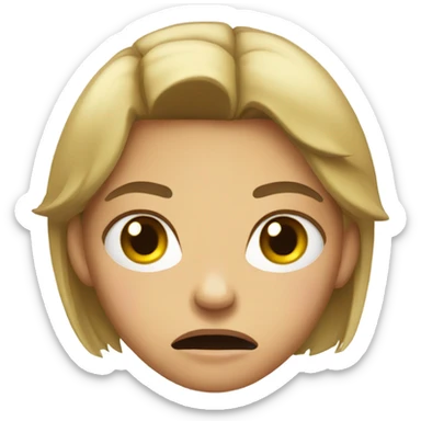 An angry girl emoji sticker