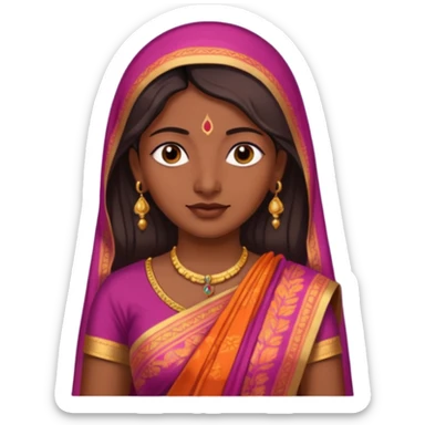Indian woman I don’t know sticker