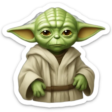 Master yoda in byke sticker